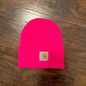 Hot pink limited edition carhartt beanie